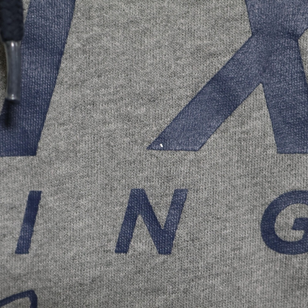 Fox Racing Hoodie Mens Medium Gray Navy Blue Pullover Graphic Logo Offroad - Picture 3 of 11